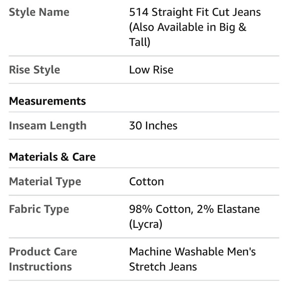 NEW Levi’s 514 Straight Flex Jeans- 32x30 - Picture 3 of 10